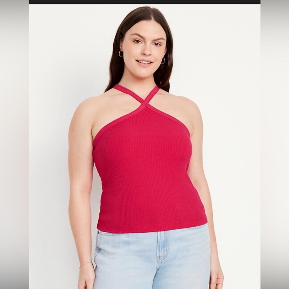 NWT Old Navy Red Halter Neck Camisole